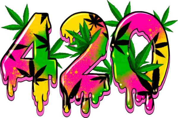 Heat transfers Iron on stickers Weeds 420 Cannabis happy plant 88 for Tshirts Iron on Decal Patches Stickers Clothes Hat Pillows DIY Crafts
