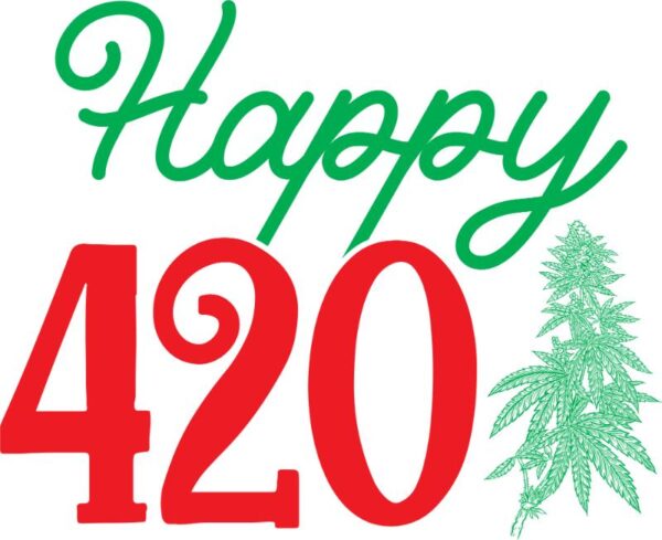 Heat transfers Iron on stickers Weeds 420 Cannabis happy plant 356 for Tshirts Iron on Decal Patches Stickers Clothes Hat Pillows DIY Crafts