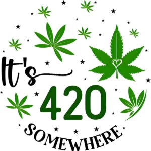 Heat transfers Iron on stickers Weeds 420 Cannabis happy plant 393 for Tshirts Iron on Decal Patches Stickers Clothes Hat Pillows DIY Crafts