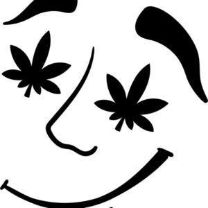 Heat transfers Iron on stickers Weeds 420 Cannabis happy plant 221 for Tshirts Iron on Decal Patches Stickers Clothes Hat Pillows DIY Crafts