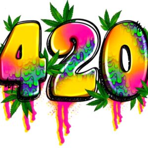 Heat transfers Iron on stickers Weeds 420 Cannabis happy plant 283 for Tshirts Iron on Decal Patches Stickers Clothes Hat Pillows DIY Crafts