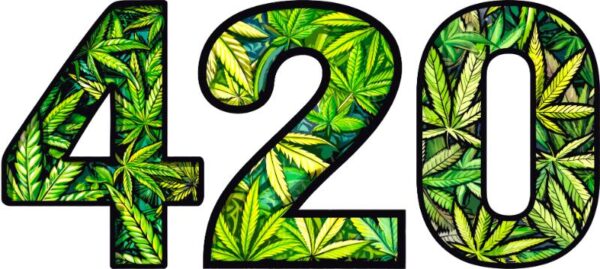 Heat transfers Iron on stickers Weeds 420 Cannabis happy plant 7 for Tshirts Iron on Decal Patches Stickers Clothes Hat Pillows DIY Crafts