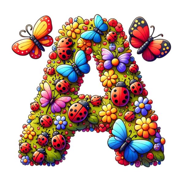 Heat transfers Iron on stickers  animal letter 1 for Tshirts Iron on Decal Patches Stickers Clothes Hat Pillows DIY Crafts
