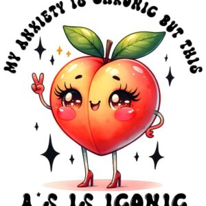 Heat transfers Iron on stickers  anxiety 11 for Tshirts Iron on Decal Patches Stickers Clothes Hat Pillows DIY Crafts