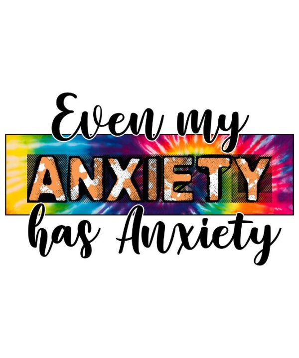 Heat transfers Iron on stickers  anxiety 13 for Tshirts Iron on Decal Patches Stickers Clothes Hat Pillows DIY Crafts