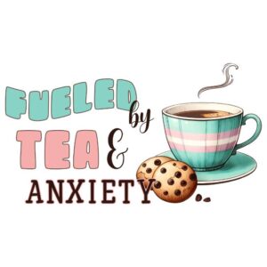 Heat transfers Iron on stickers  anxiety 15 for Tshirts Iron on Decal Patches Stickers Clothes Hat Pillows DIY Crafts