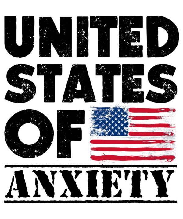 Heat transfers Iron on stickers  anxiety 16 for Tshirts Iron on Decal Patches Stickers Clothes Hat Pillows DIY Crafts