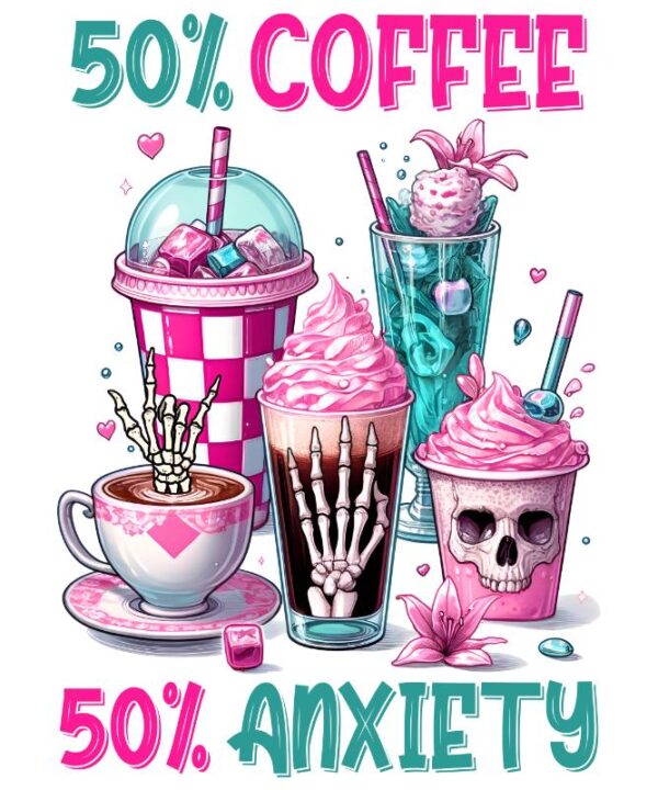 Heat transfers Iron on stickers  anxiety 2 for Tshirts Iron on Decal Patches Stickers Clothes Hat Pillows DIY Crafts