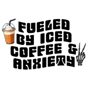 Heat transfers Iron on stickers  anxiety 20 for Tshirts Iron on Decal Patches Stickers Clothes Hat Pillows DIY Crafts