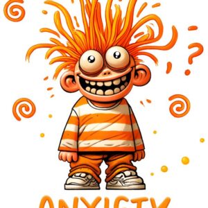 Heat transfers Iron on stickers  anxiety 6 for Tshirts Iron on Decal Patches Stickers Clothes Hat Pillows DIY Crafts