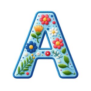 Heat transfers Iron on stickers  bule letter 1 for Tshirts Iron on Decal Patches Stickers Clothes Hat Pillows DIY Crafts
