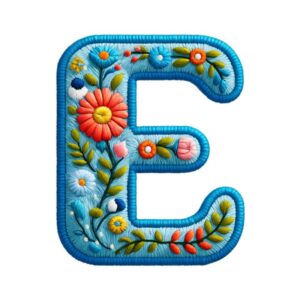 Heat transfers Iron on stickers  bule letter 5 for Tshirts Iron on Decal Patches Stickers Clothes Hat Pillows DIY Crafts