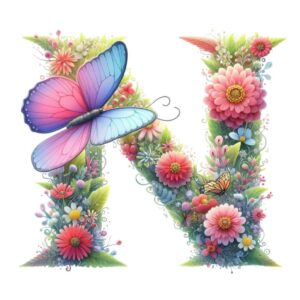 Heat transfers Iron on stickers  buttlefly letter 27 for Tshirts Iron on Decal Patches Stickers Clothes Hat Pillows DIY Crafts