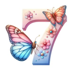 Heat transfers Iron on stickers  buttlefly letter 4 for Tshirts Iron on Decal Patches Stickers Clothes Hat Pillows DIY Crafts