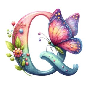 Heat transfers Iron on stickers  buttlefly letter 6 for Tshirts Iron on Decal Patches Stickers Clothes Hat Pillows DIY Crafts
