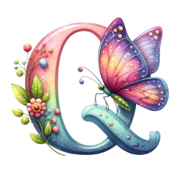 Heat transfers Iron on stickers  buttlefly letter 6 for Tshirts Iron on Decal Patches Stickers Clothes Hat Pillows DIY Crafts