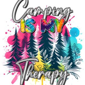 Heat transfers Iron on stickers  camping 37 for Tshirts Iron on Decal Patches Stickers Clothes Hat Pillows DIY Crafts