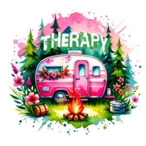 Heat transfers Iron on stickers  camping 42 for Tshirts Iron on Decal Patches Stickers Clothes Hat Pillows DIY Crafts