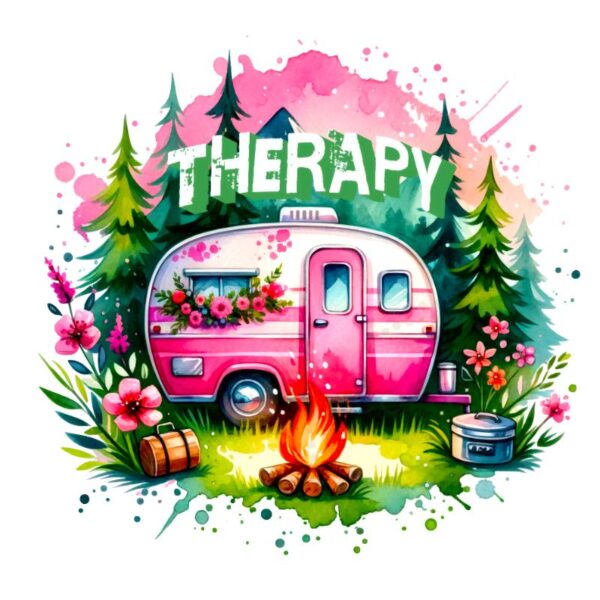 Heat transfers Iron on stickers  camping 42 for Tshirts Iron on Decal Patches Stickers Clothes Hat Pillows DIY Crafts