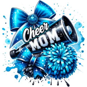 Heat transfers Iron on stickers  cheer mom leading 32 for Tshirts Iron on Decal Patches Stickers Clothes Hat Pillows DIY Crafts