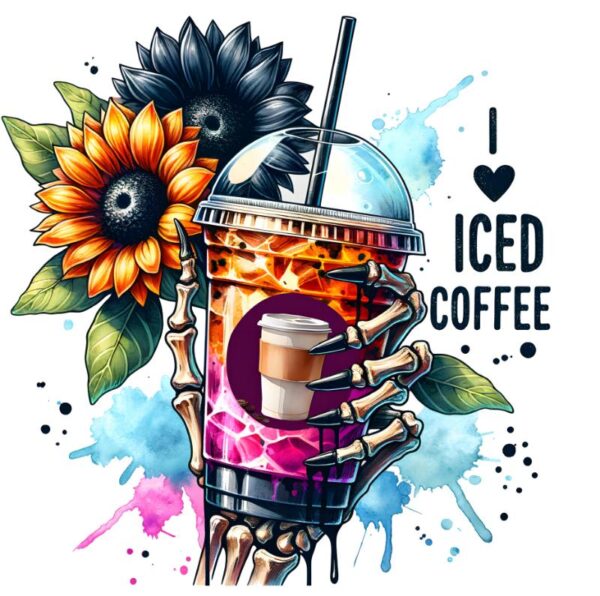 Heat transfers Iron on stickers  coffee 1 for Tshirts Iron on Decal Patches Stickers Clothes Hat Pillows DIY Crafts