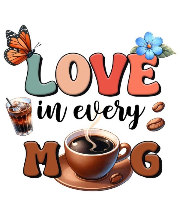 Heat transfers Iron on stickers  coffee 112 for Tshirts Iron on Decal Patches Stickers Clothes Hat Pillows DIY Crafts