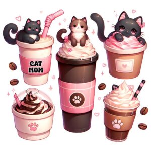 Heat transfers Iron on stickers  coffee 119 for Tshirts Iron on Decal Patches Stickers Clothes Hat Pillows DIY Crafts
