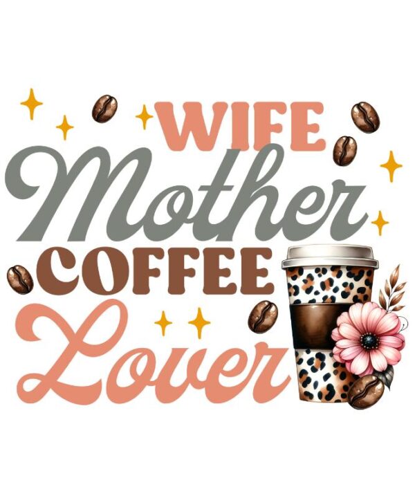 Heat transfers Iron on stickers  coffee 120 for Tshirts Iron on Decal Patches Stickers Clothes Hat Pillows DIY Crafts