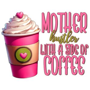 Heat transfers Iron on stickers  coffee 125 for Tshirts Iron on Decal Patches Stickers Clothes Hat Pillows DIY Crafts