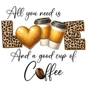 Heat transfers Iron on stickers  coffee 131 for Tshirts Iron on Decal Patches Stickers Clothes Hat Pillows DIY Crafts
