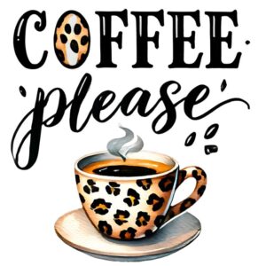Heat transfers Iron on stickers  coffee 143 for Tshirts Iron on Decal Patches Stickers Clothes Hat Pillows DIY Crafts