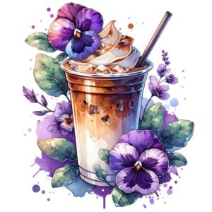 Heat transfers Iron on stickers  coffee 166 for Tshirts Iron on Decal Patches Stickers Clothes Hat Pillows DIY Crafts