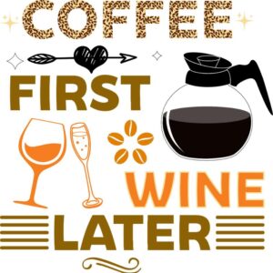 Heat transfers Iron on stickers  coffee 178 for Tshirts Iron on Decal Patches Stickers Clothes Hat Pillows DIY Crafts