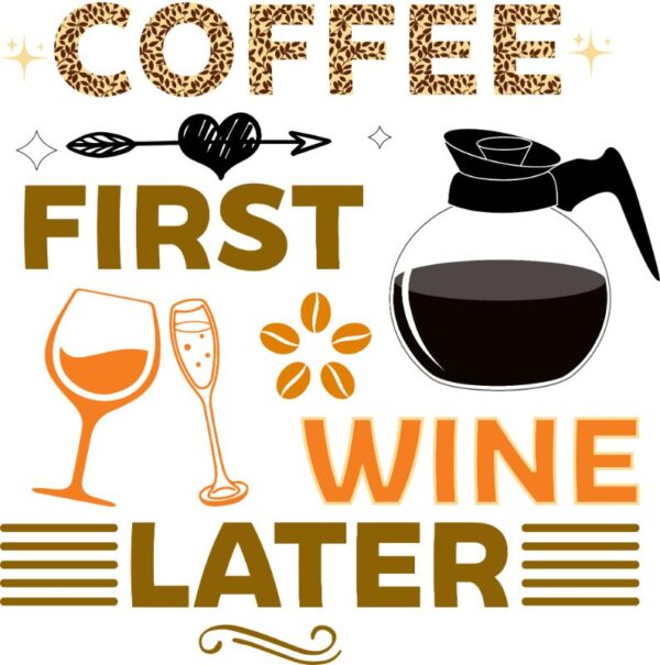 Heat transfers Iron on stickers  coffee 178 for Tshirts Iron on Decal Patches Stickers Clothes Hat Pillows DIY Crafts