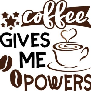 Heat transfers Iron on stickers  coffee 179 for Tshirts Iron on Decal Patches Stickers Clothes Hat Pillows DIY Crafts