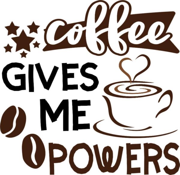 Heat transfers Iron on stickers  coffee 179 for Tshirts Iron on Decal Patches Stickers Clothes Hat Pillows DIY Crafts