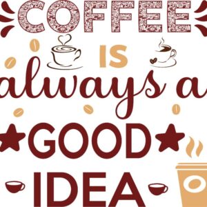Heat transfers Iron on stickers  coffee 180 for Tshirts Iron on Decal Patches Stickers Clothes Hat Pillows DIY Crafts