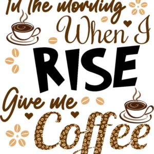 Heat transfers Iron on stickers  coffee 228 for Tshirts Iron on Decal Patches Stickers Clothes Hat Pillows DIY Crafts