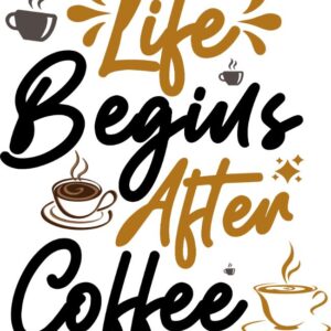 Heat transfers Iron on stickers  coffee 230 for Tshirts Iron on Decal Patches Stickers Clothes Hat Pillows DIY Crafts