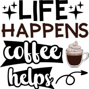 Heat transfers Iron on stickers  coffee 231 for Tshirts Iron on Decal Patches Stickers Clothes Hat Pillows DIY Crafts