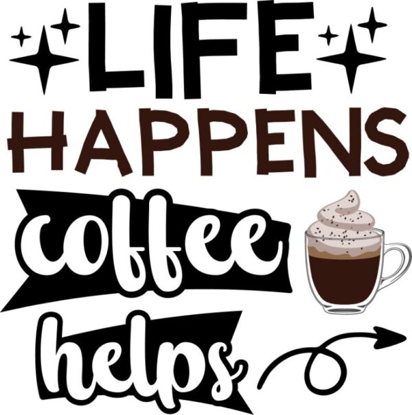 Heat transfers Iron on stickers  coffee 231 for Tshirts Iron on Decal Patches Stickers Clothes Hat Pillows DIY Crafts