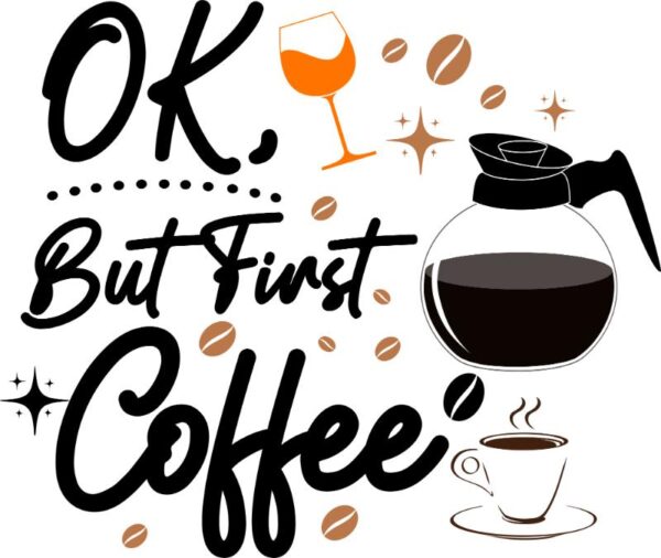Heat transfers Iron on stickers  coffee 243 for Tshirts Iron on Decal Patches Stickers Clothes Hat Pillows DIY Crafts