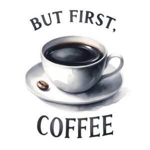Heat transfers Iron on stickers  coffee 260 for Tshirts Iron on Decal Patches Stickers Clothes Hat Pillows DIY Crafts