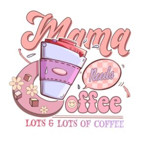 Heat transfers Iron on stickers  coffee 3 for Tshirts Iron on Decal Patches Stickers Clothes Hat Pillows DIY Crafts