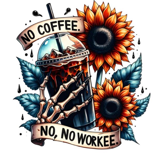 Heat transfers Iron on stickers  coffee 60 for Tshirts Iron on Decal Patches Stickers Clothes Hat Pillows DIY Crafts