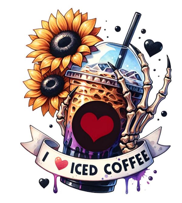 Heat transfers Iron on stickers  coffee 62 for Tshirts Iron on Decal Patches Stickers Clothes Hat Pillows DIY Crafts