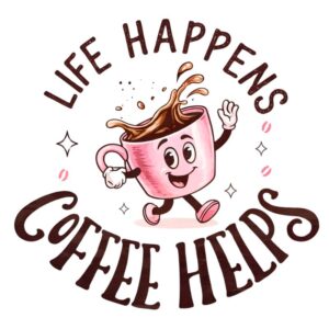 Heat transfers Iron on stickers  coffee 65 for Tshirts Iron on Decal Patches Stickers Clothes Hat Pillows DIY Crafts