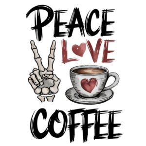 Heat transfers Iron on stickers  coffee 67 for Tshirts Iron on Decal Patches Stickers Clothes Hat Pillows DIY Crafts