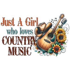 Heat transfers Iron on stickers  country music 89 for Tshirts Iron on Decal Patches Stickers Clothes Hat Pillows DIY Crafts