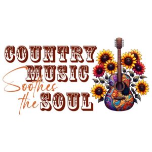 Heat transfers Iron on stickers  country music 91 for Tshirts Iron on Decal Patches Stickers Clothes Hat Pillows DIY Crafts